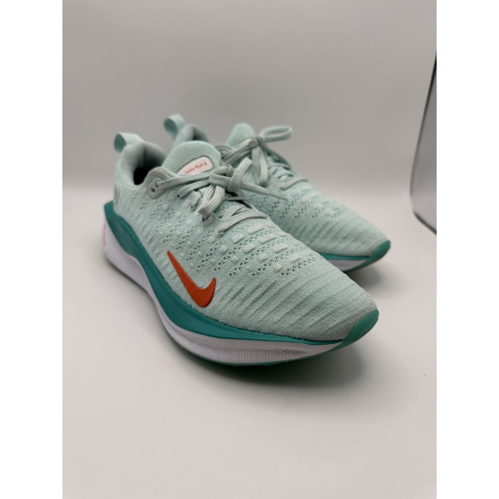 Nike ReactX Infinity Run 4 Women's Size 8 Jade Ice Teal Orange Running Shoes